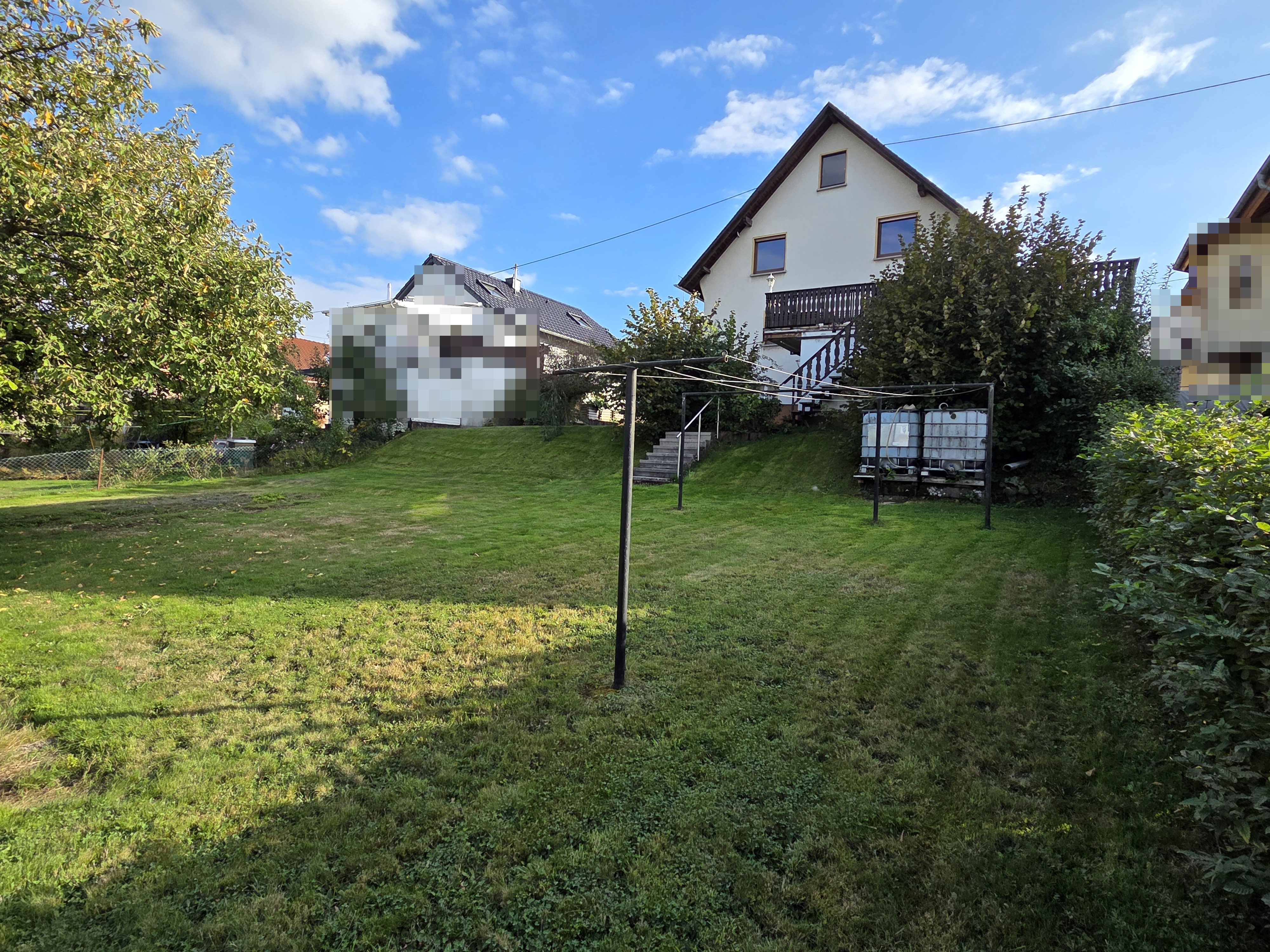 Rückansicht mit Garten