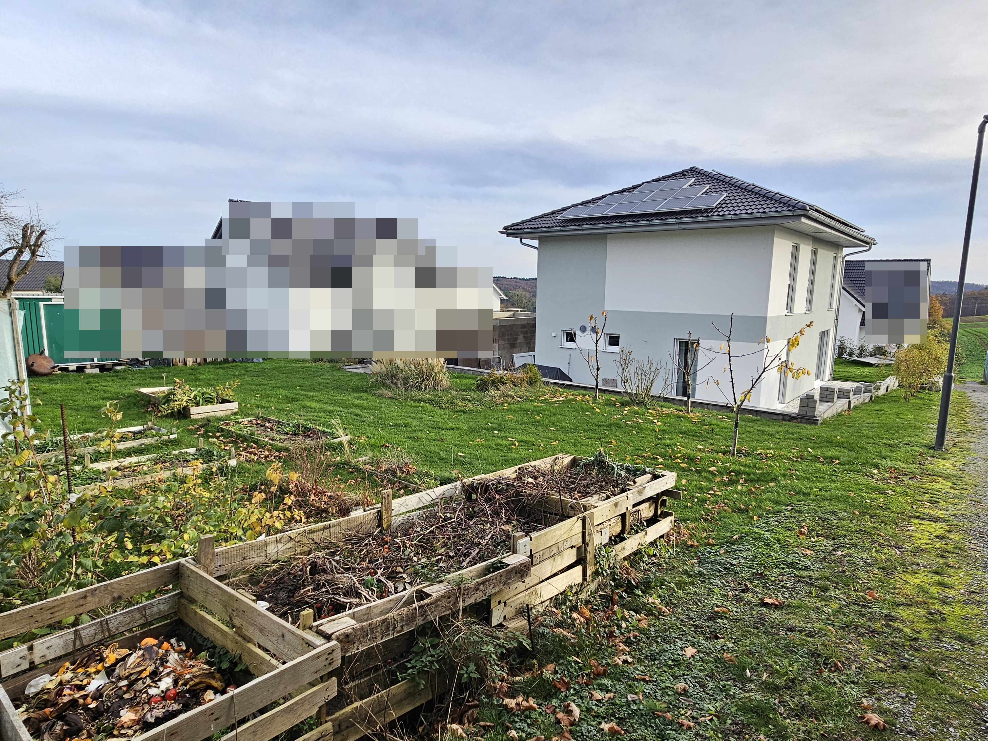 Rückansicht mit Garten