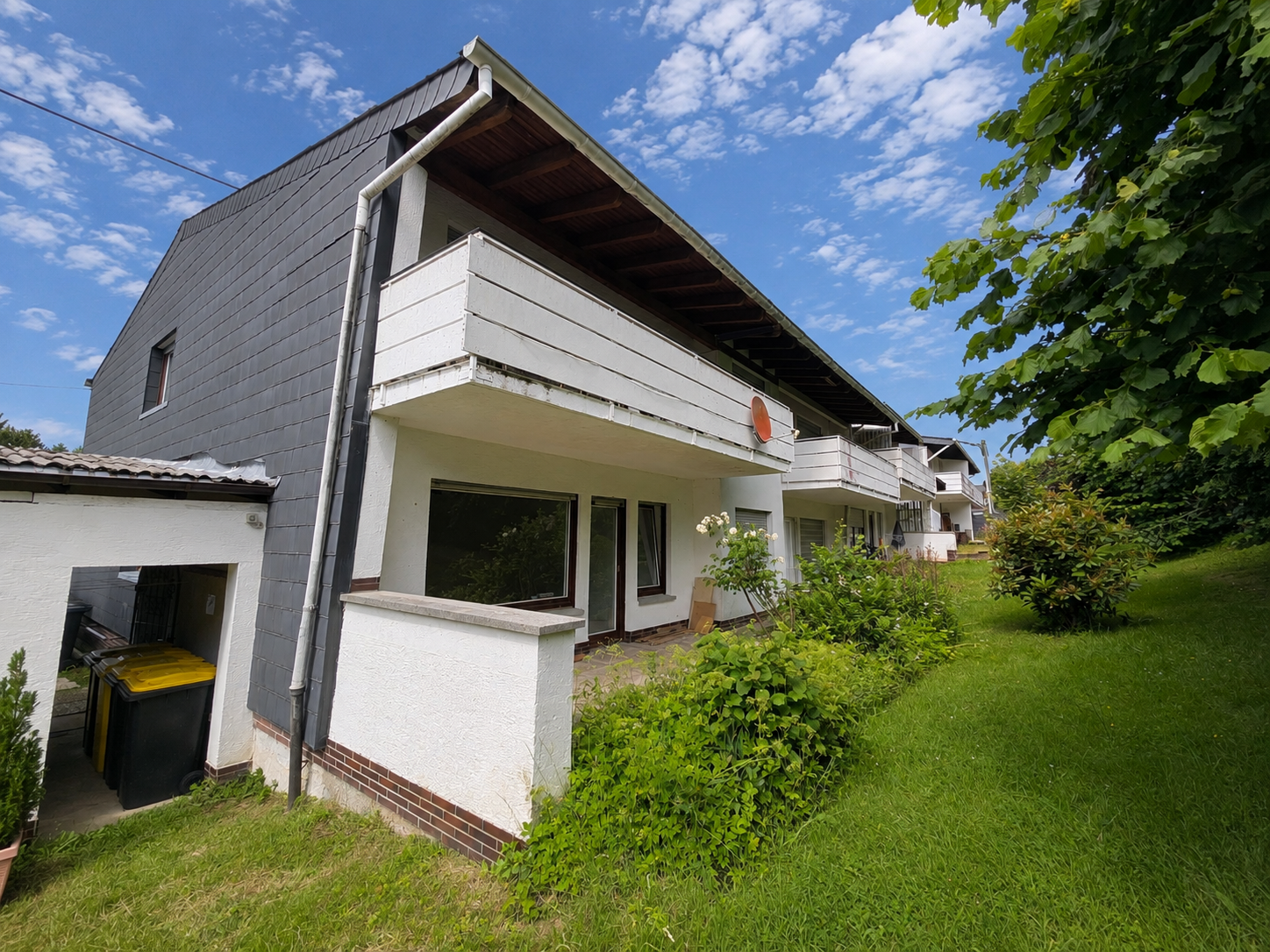 Rückansicht Wohnkomplex