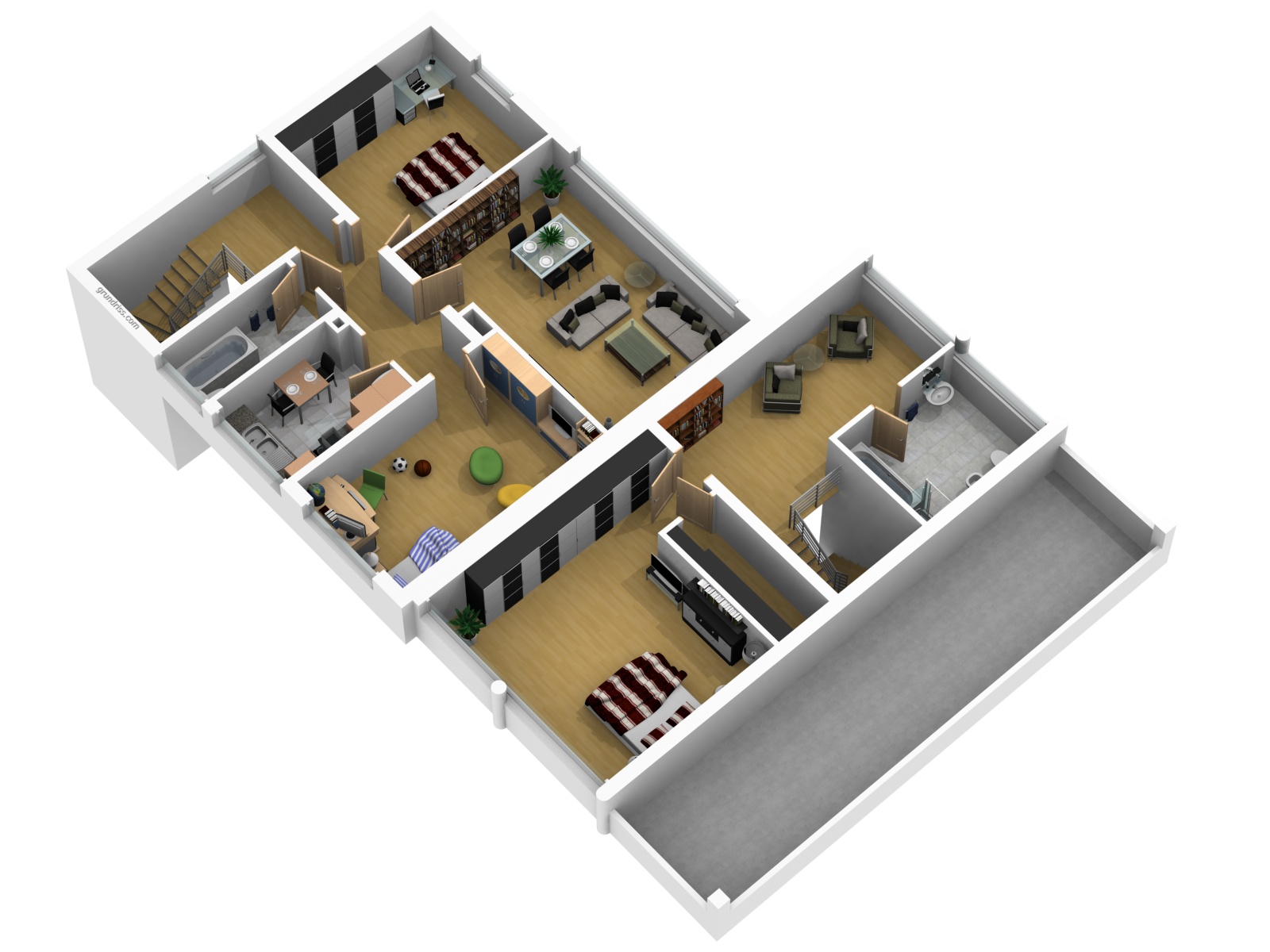 Grundrissmusterbeispiel OG