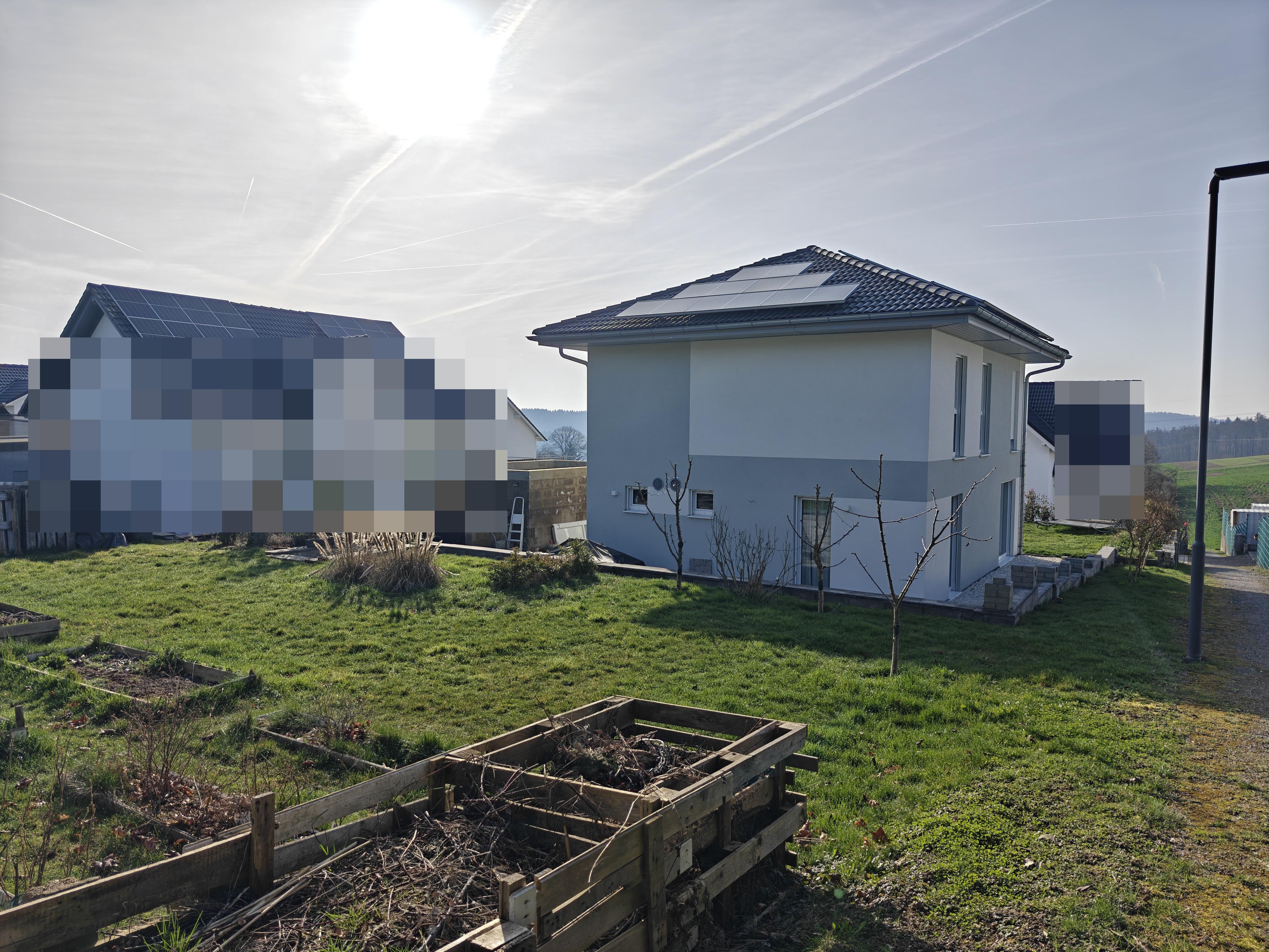 Rückansicht mit Garten