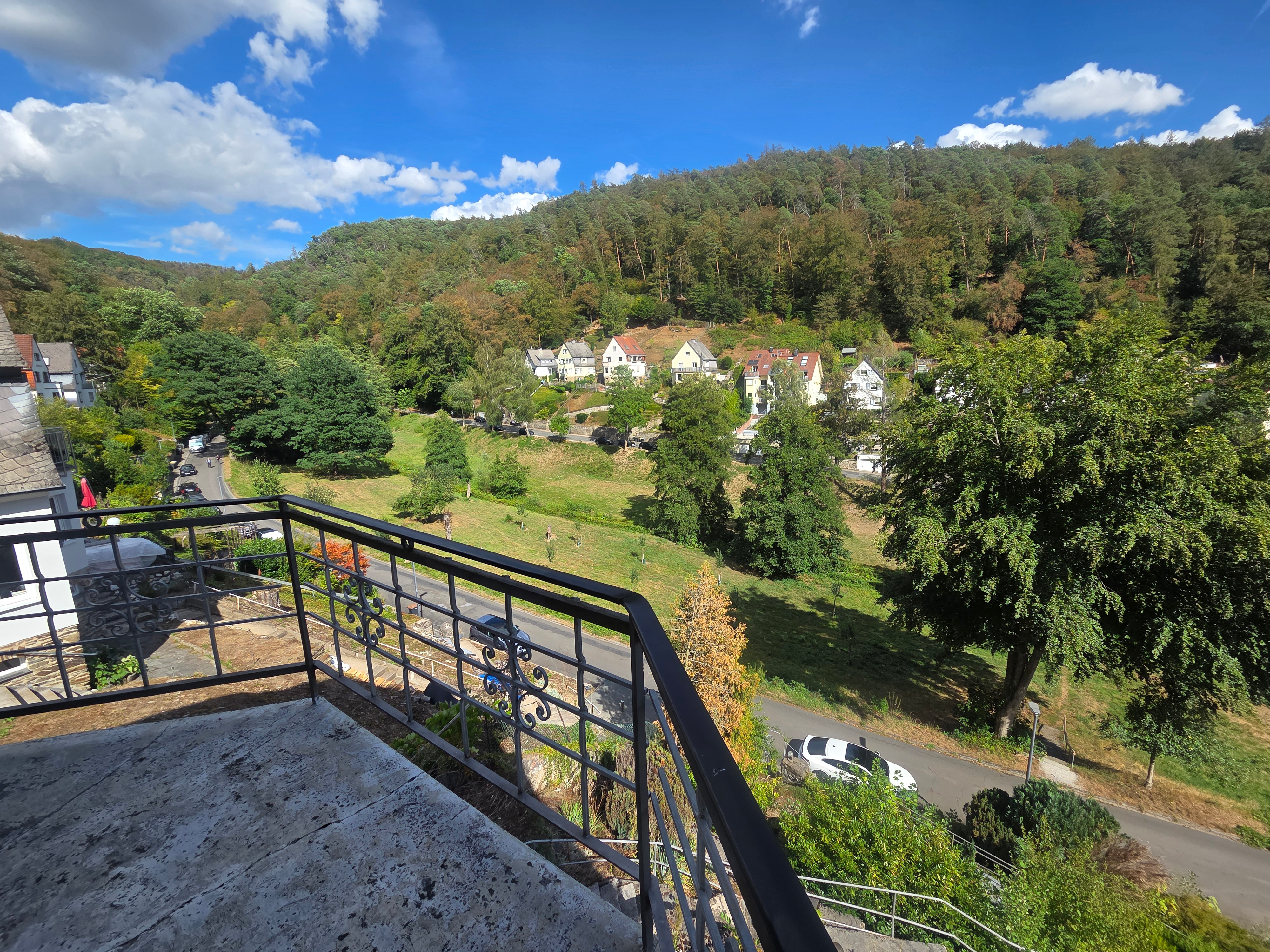 Aussicht Balkon ins Kaltbachtal