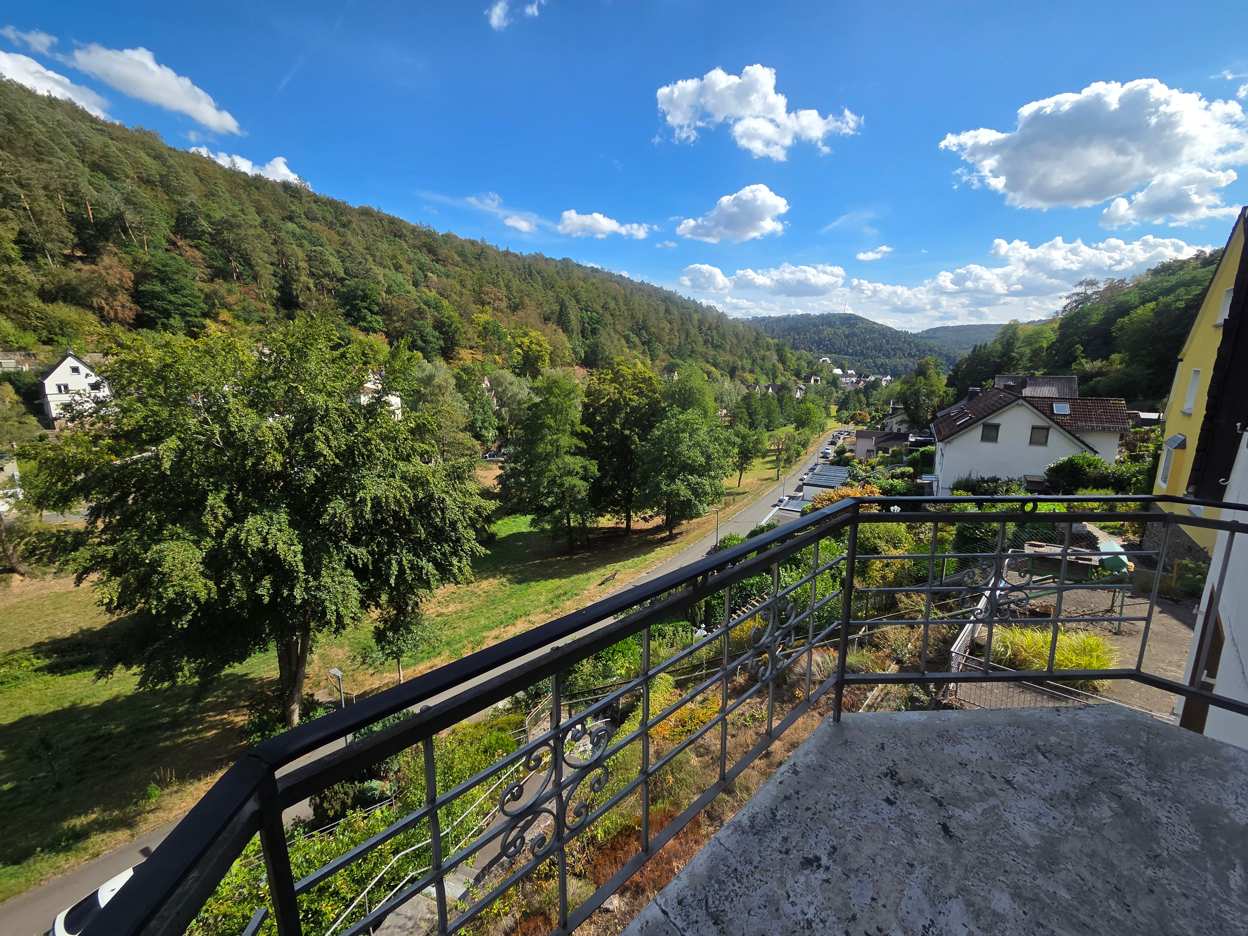 Aussicht Balkon ins Kaltbachtal