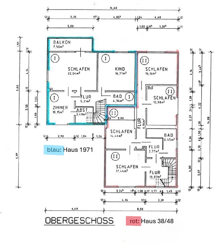 Grundriss Obergeschoss
