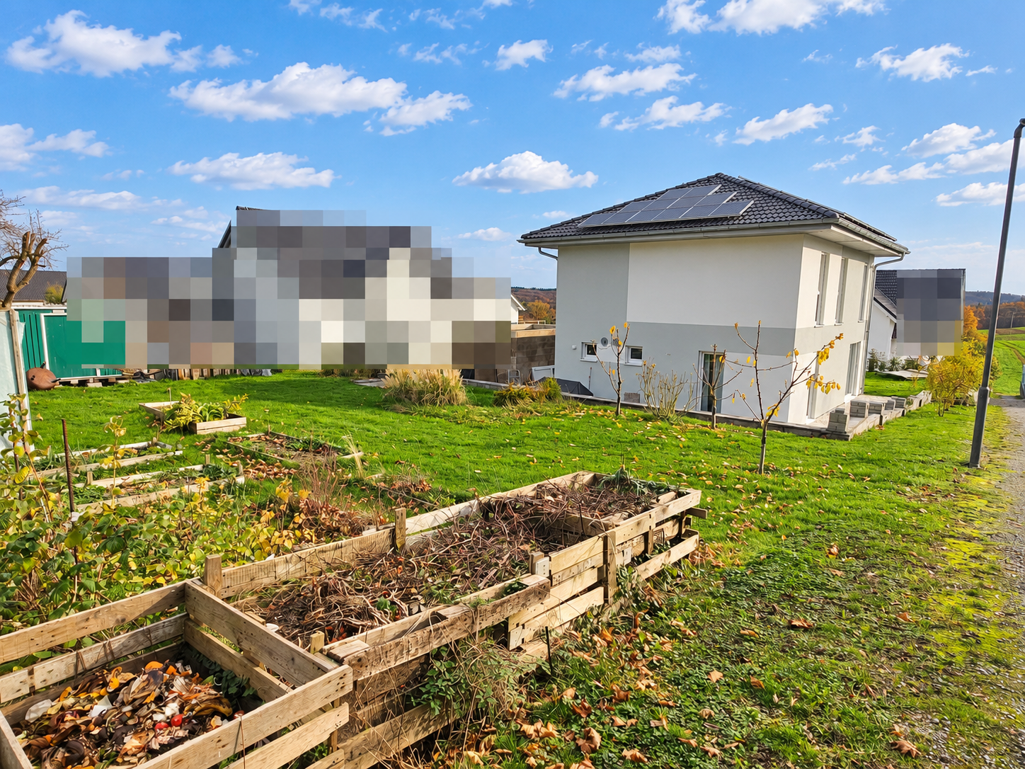 Rückansicht mit Garten