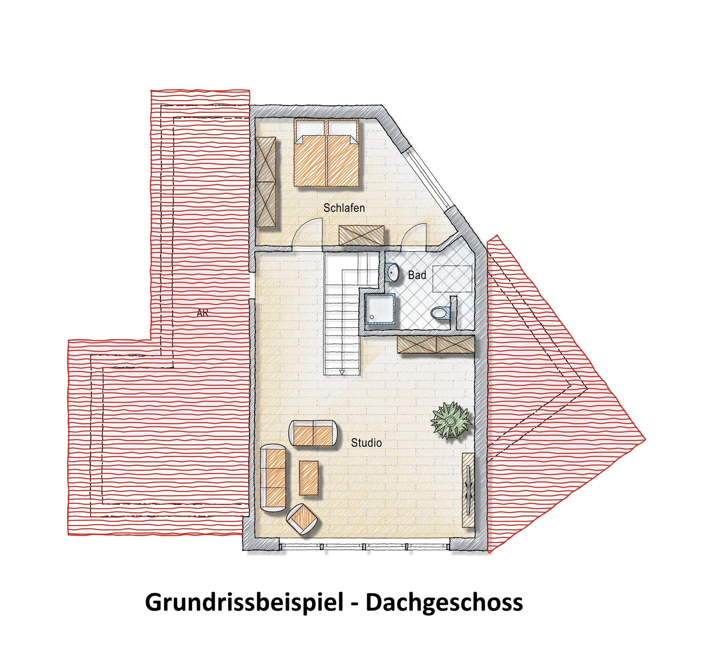 Grundrissoption im DG