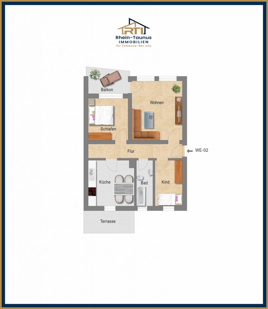 „Eitelborn: Erdgeschosswohnung mit Loggia und Terrasse“